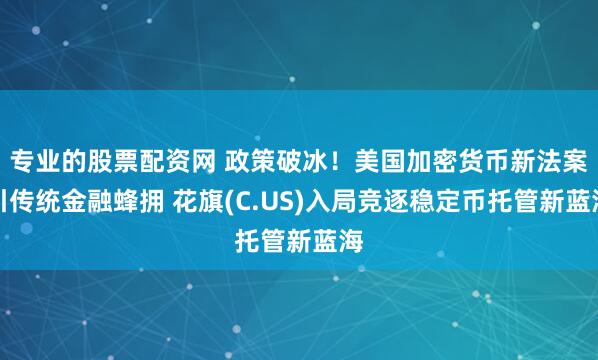 专业的股票配资网 政策破冰！美国加密货币新法案引传统金融蜂拥 花旗(C.US)入局竞逐稳定币托管新蓝海